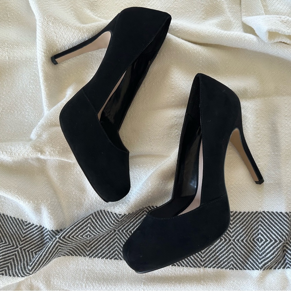 Black Suede Heels